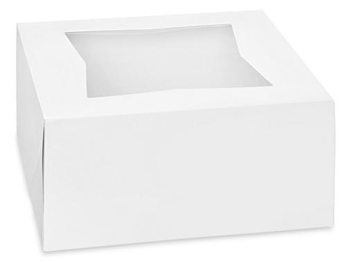 CAKE BOXES - WHITE WINDOW
