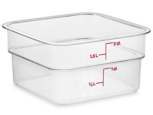 CAMBRO® SQUARE FOOD STORAGE CONTAINERS AND LIDS